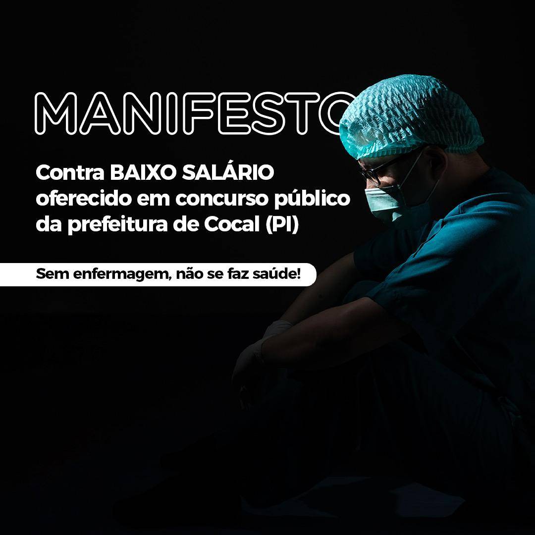 Coren repudia baixo salário oferecido em concurso público da prefeitura de Cocal